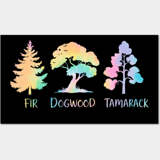 Subtle Anti Trump Fir Dogwood Tamarack Funny Tree Pun Political Nature Design Posters and Art